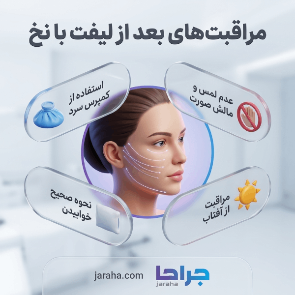 لیفت با نخ برای چه نواحیای بیشتر استفاده میشود؟