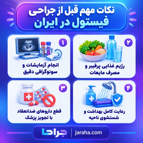 نکات مهم قبل از جراحی فیستول در ایران