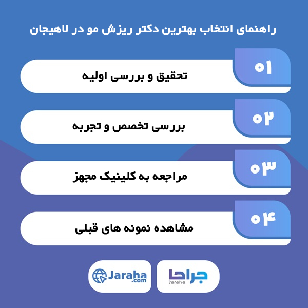 معیارهای انتخاب بهترین دکتر ریزش مو در لاهیجان