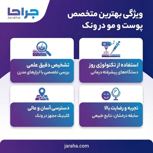 معیارهای انتخاب بهترین متخصص پوست و مو در ونک