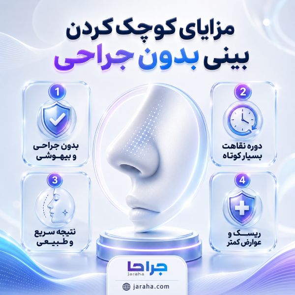 آیا کوچک کردن بینی استخوانی بدون جراحی امکانپذیر است؟