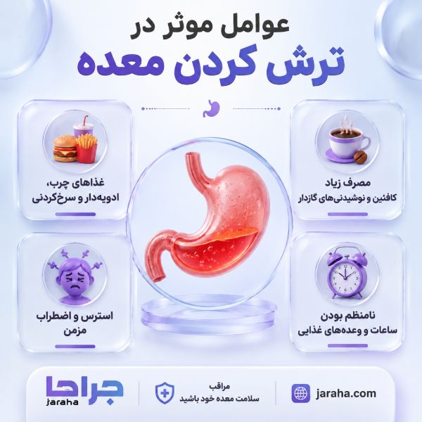 ترش کردن معده چیست و چرا اتفاق میافتد؟